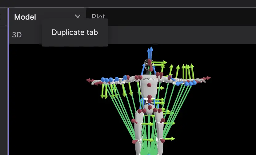 selecting tab action