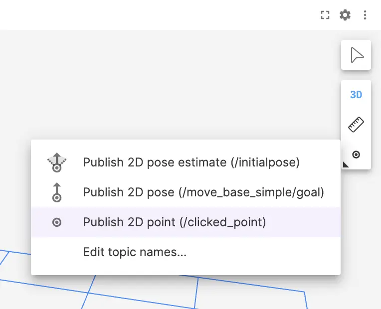 dropdown to select publish tool